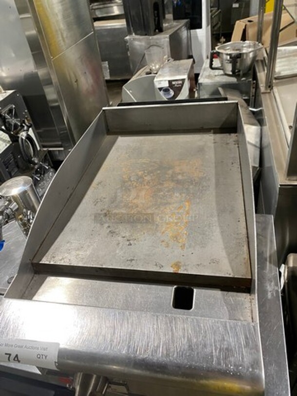 Cecilware Pro Commercial Countertop Gas Powered Flat Top Griddle! With Back And Side Splashes! All Stainless Steel! On Legs! - Image 5 of 8