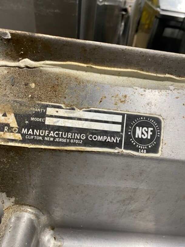 BK Resources Heavy Duty  All Stainless Steel 3 Compartment Dishwashing Sink! With Dual Drain Boards! With Jet Spary Assembly! On Legs!  - Image 7 of 8
