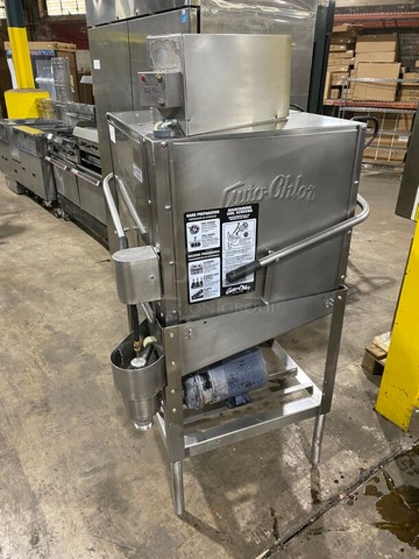 Auto Chlor Commercial Heavy-Duty Pass-Through Dish Washer! All Stainless Steel! On Legs! Model: A5L! Working When Removed! - Image 3 of 8