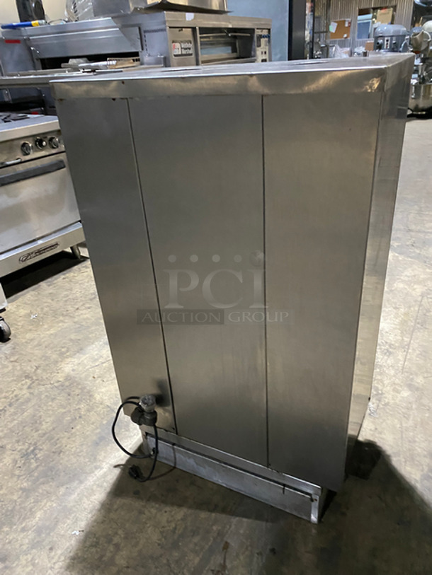 Attias Commercial Natural Gas Powered Countertop Gyro Machine! All Stainless Steel! - Image 4 of 10
