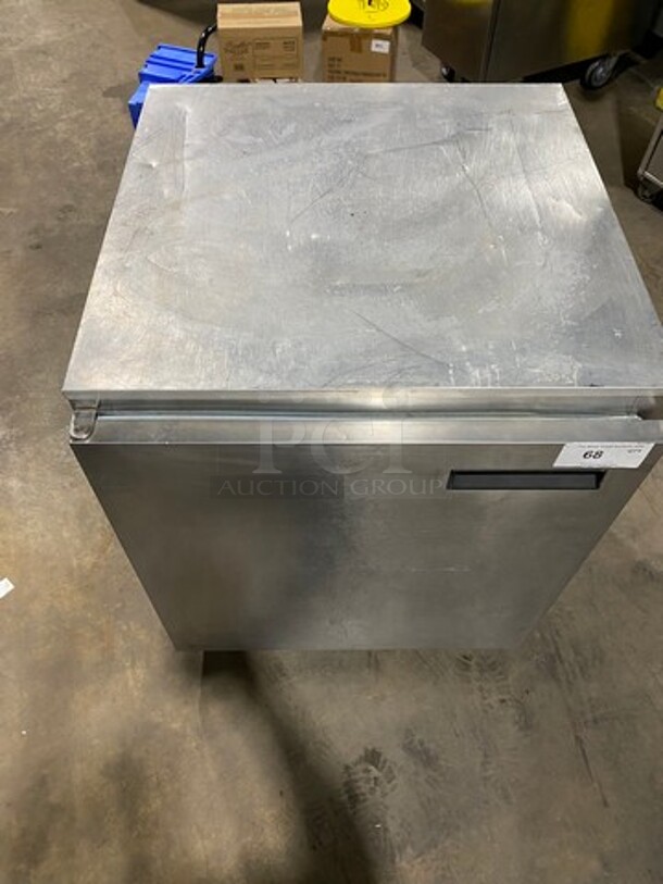 Delfield Enodis Commercial Single Door Lowboy/Worktop Cooler! All Stainless Steel! On Casters! Model: 407CADHL SN: 0507036102124T 115V 60HZ 1 Phase - Image 10 of 10