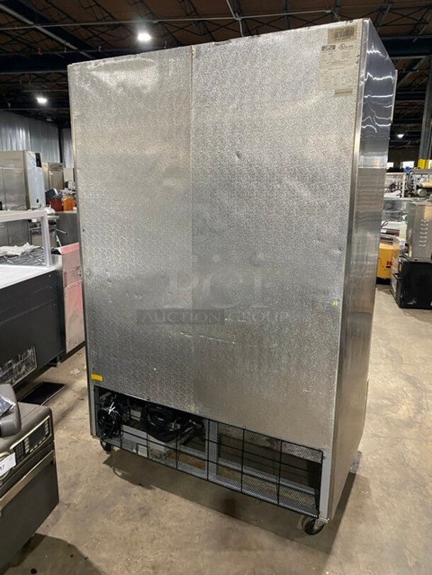 Artic Air Commercial 2 Door Reach In Refrigerator! All Stainless Steel! With Poly Coated Racks! 115V! Model: AR49E SN: 5030702! - Image 4 of 9
