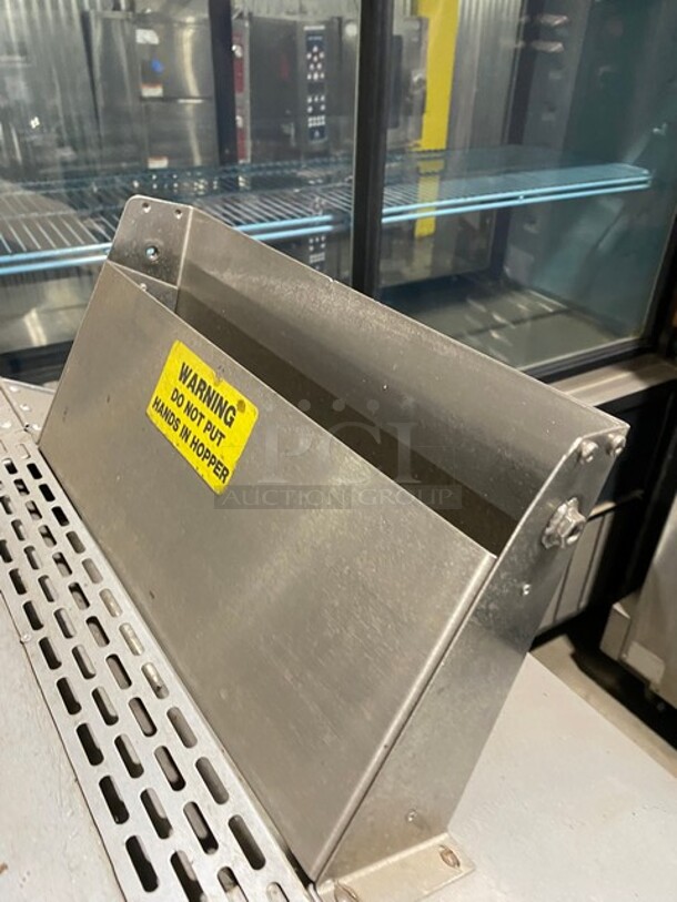 Acme Commercial Floor Style Two Stage Heavy Duty Dough Sheeter! All Stainless Steel! On Casters! - Image 8 of 10