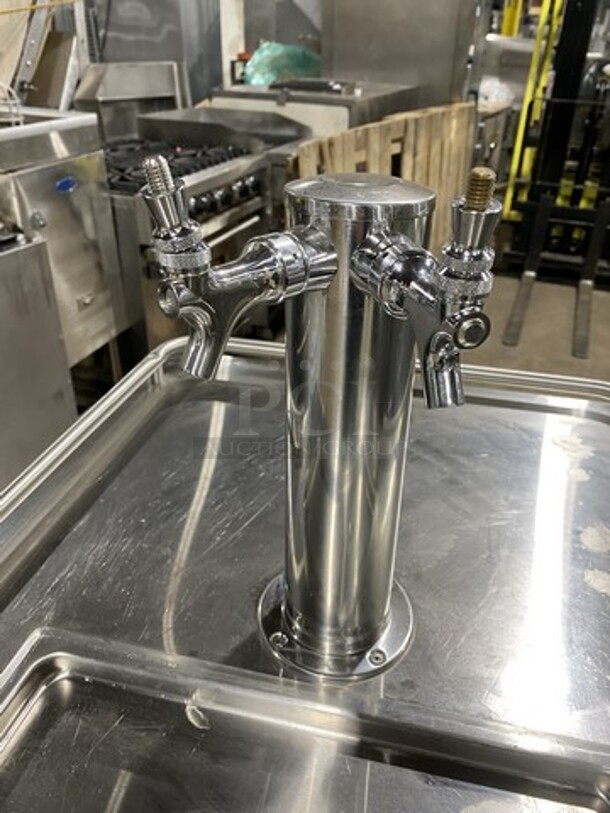Sweet! 2019 LATE MODEL!  Micro Matic Refrigerated Dual Tap Beer Kegerator!  Model MDD23ENT Serial 19054504! 115V 1 Phase!  - Image 4 of 7