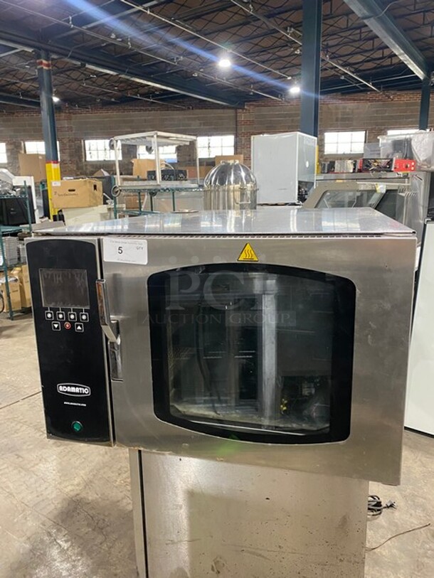 AMAZING! Belshaw Adamatic Commercial Electric Powered Combi Convection Oven! With View Through Door! All Stainless Steel!