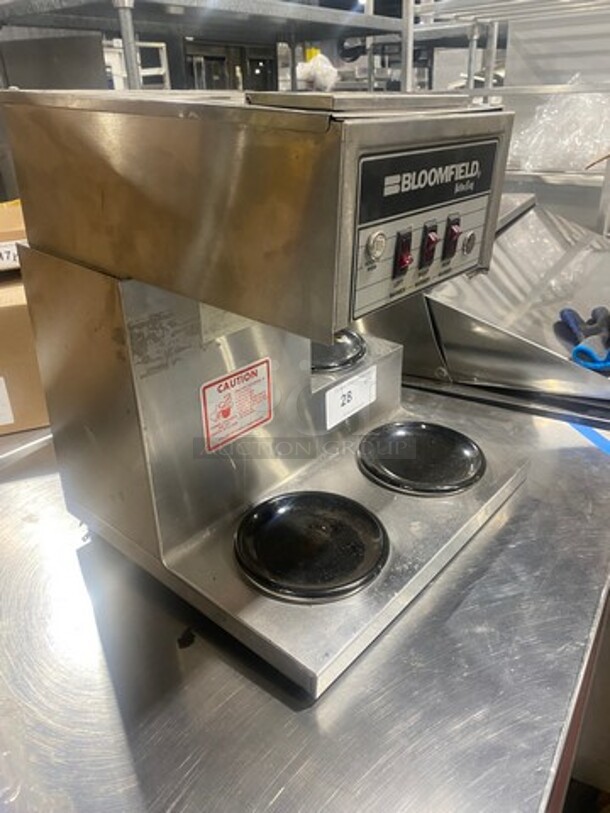 Bloomfield Commercial Countertop Coffee Brewing Machine! With 3 Coffee Pot Warming Stations! All Stainless Steel! - Image 2 of 8