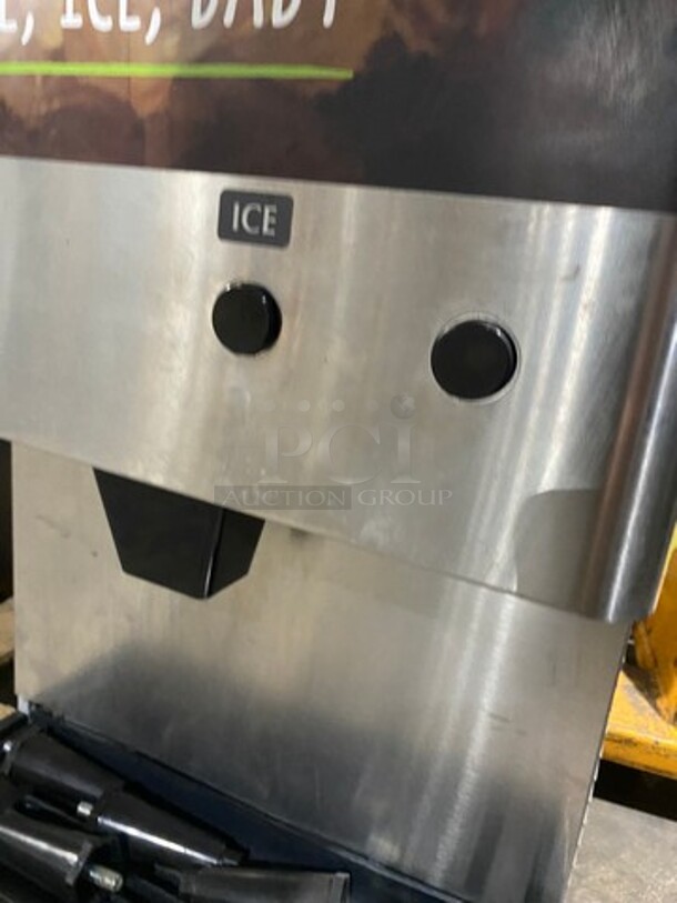 WOW! SCRATCH-N-DENT! LATE MODEL! Hoshizaki Commercial Countertop Refrigerated Ice Maker/Dispenser And Water Dispenser! All Stainless Steel! With Legs! Model: DCM270BAH SN: F09858G 115/120V 60HZ 1 Phase - Image 6 of 8