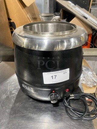 Thunder Group Commercial Countertop Food Warmer Soup Kettle! Model: SEJ35000C SN: 2019080901255 120V
