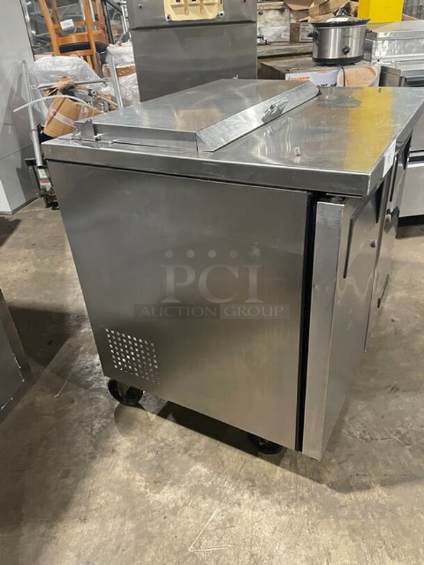 True  Stainless Steel Commercial Sandwich Salad Prep Table! Bain Marie Mega Top on Commercial Casters! 115 Volts, 1 Phase Model: TSSU-36-08 - Image 2 of 9