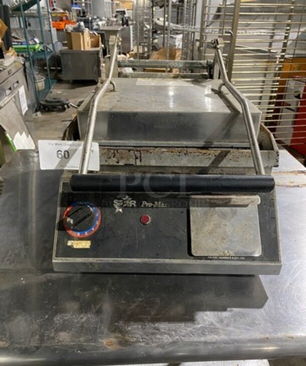 Star Pro Max Commercial Countertop Panini/Sandwich Grill! With Flat Press! All Stainless Steel! Model: GR14 SN: GS140708A0074 120V - Image 1 of 12