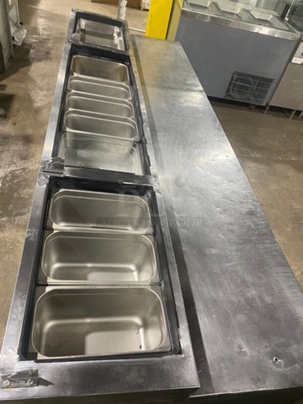True Refrigerated Pizza Prep Table! With 3 Door Refrigerated Underneath Storage Space! All Stainless Steel! Model TPP93 Serial 6949372! 115V 1 Phase! - Image 5 of 10
