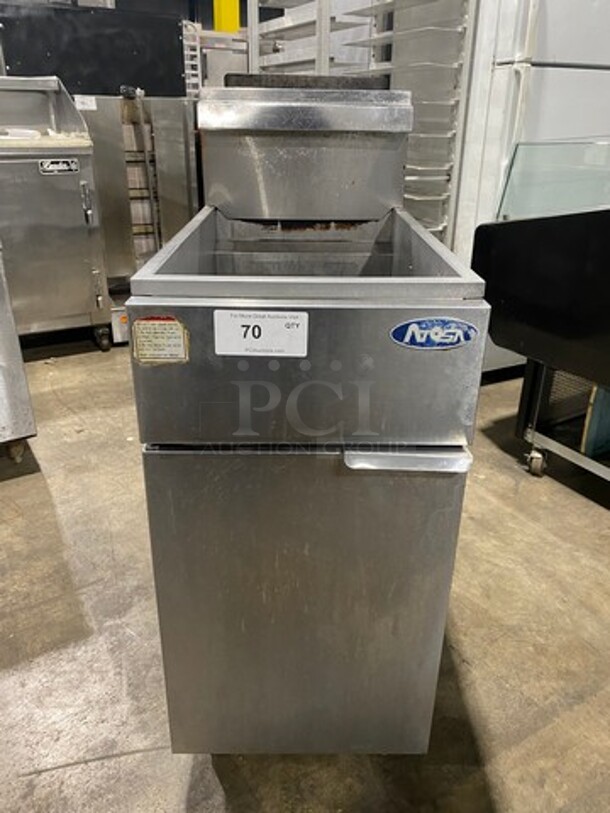 Atosa Commercial Gas Powered Deep Fat Fryer! All Stainless Steel! On Legs!