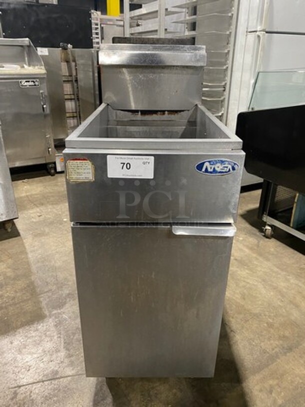 Atosa Commercial Gas Powered Deep Fat Fryer! All Stainless Steel! On Legs! - Image 1 of 8