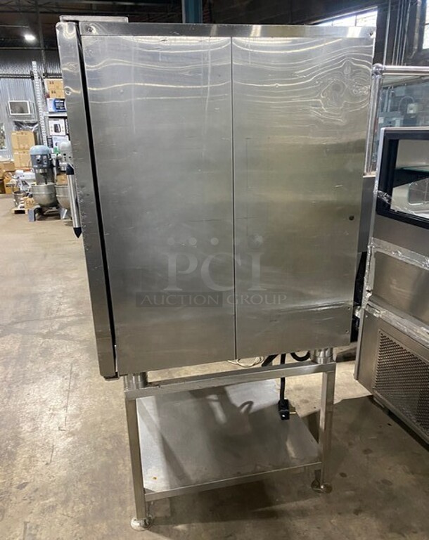 Sweet! Late Model 2016 Alto Shaam Commercial Electric Powered Combitherm Convection Oven! With Underneath Storage Space! All Stainless Steel! On Legs! Working When Removed! - Image 2 of 12