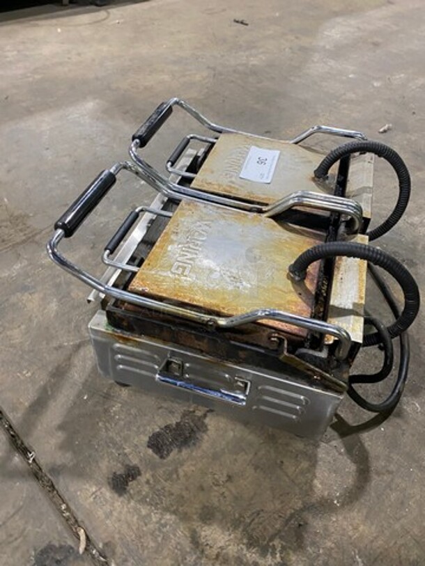 Waring Commercial Countertop Panini/Sandwich Supremo Grill! All Stainless Steel! Press With Flat Surface! Model: WFG300 SN: 160912 240V - Image 3 of 8