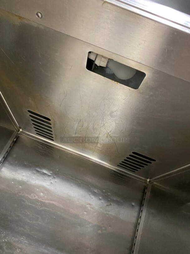 Victory Commercial Single Door Reach In Freezer! All Stainless Steel! Model: FS1DS7EW SN:D0746879 115V 1 Phase! On Legs! 115V 1PH  - Image 6 of 9