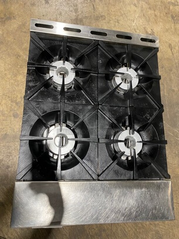 Great! Late Model! Sierra Commercial Countertop Natural Gas Powered 4 Burner Range! All Stainless Steel! - Image 5 of 8