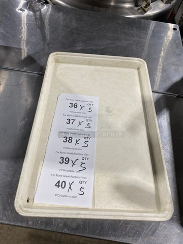 Market Tray Poly Food Serving Trays! 5x Your Bid! - Image 1 of 6