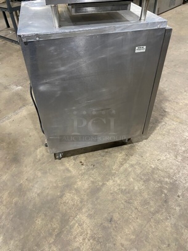 Delfield Commercial Single Door Lowboy/ Worktop Cooler! With Racks! All Stainless Steel! On Casters! SN: 1505162001183 115V 60HZ 1 Phase - Image 4 of 8