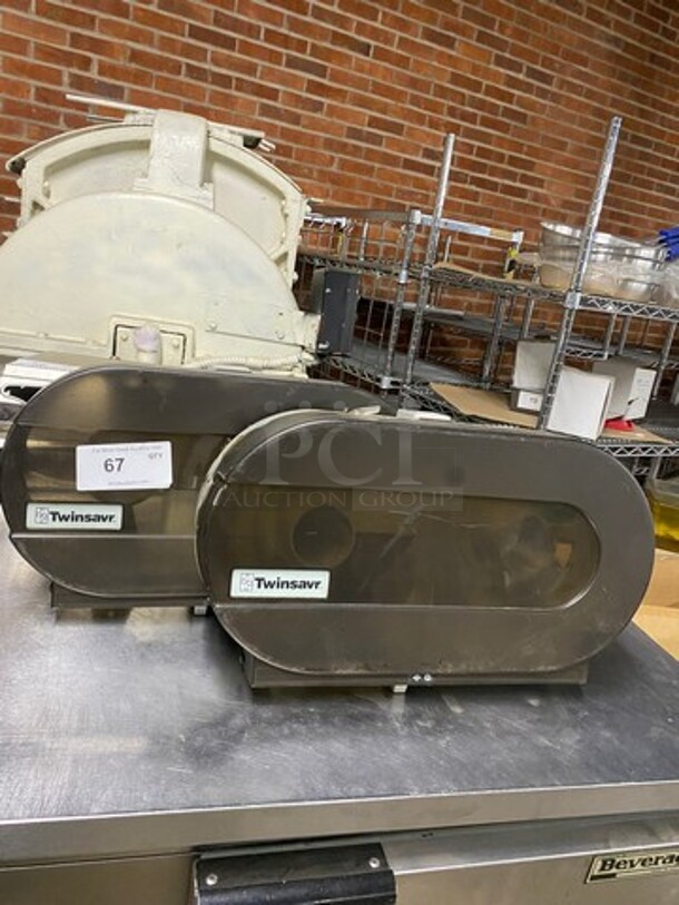 ALL ONE MONEY! Twinsavr Wall Mount Poly Toilet Paper Dispenser! - Image 1 of 5