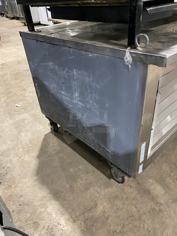 Nice! LEADER Stainless Steel Commercial 2 Drawer Chef Base on Commercial Casters! MODEL:LB48 S/C SN: PU05M0037C 115V - Image 2 of 8
