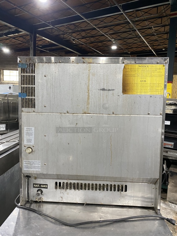 TURBOFAN MOFFAT Commercial Countertop Natural Gas Oven W/ View Through Door! Metal Oven Racks! Model G32! All Stainless Steel! - Image 4 of 8