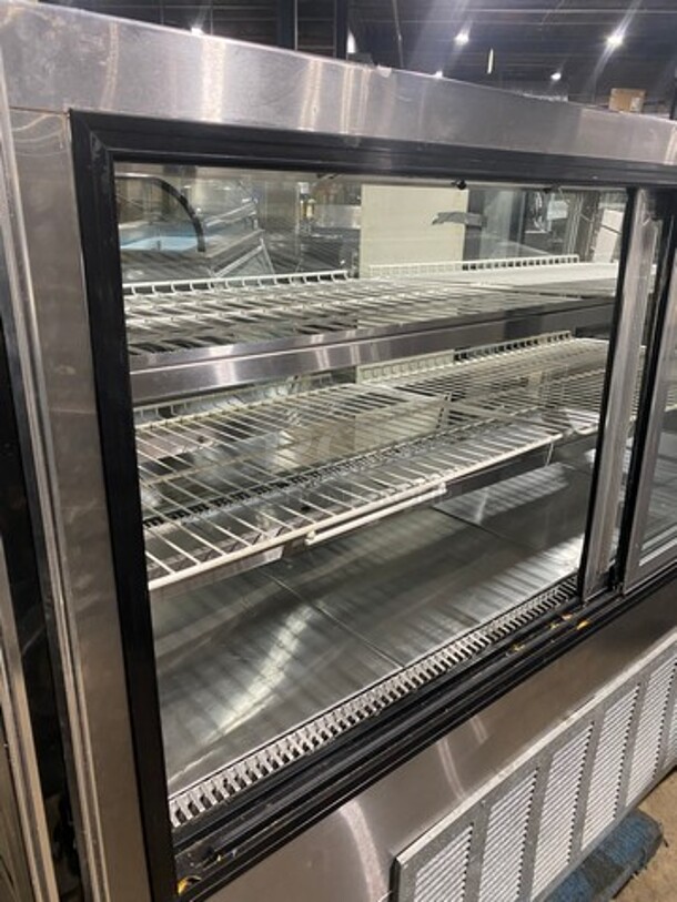 Leader Commercial Refrigerated Bakery/Deli Case! With Slanted Front Glass! With Sliding Rear Access Doors! All Stainless Steel Body! Model: HBK77 SN: PS063232 115V 60HZ 1 Phase - Image 5 of 9