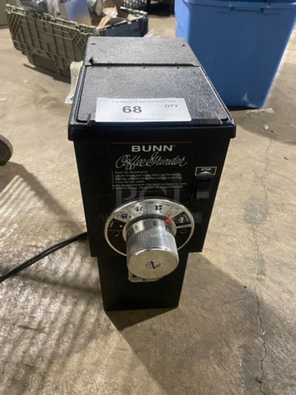Bunn Commercial Countertop Coffee Bean Grinder Machine! Model: G1HD SN: G100008204 120V 60HZ 1 Phase