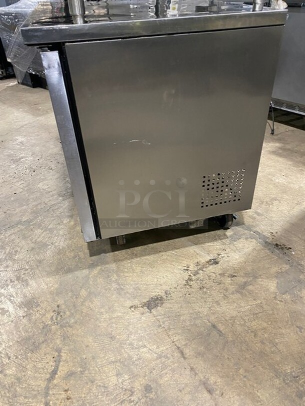 True Commercial 2 Door Lowboy/Worktop Cooler! All Stainless Steel! With Poly Coated Racks! On Casters! 115V 1 Phase! Model: TUC-48! - Image 4 of 8