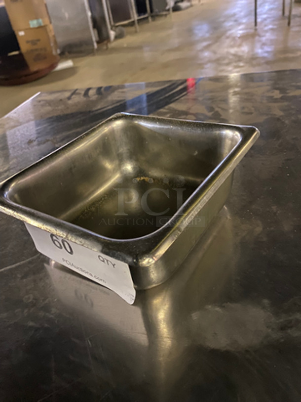 ALL ONE MONEY! Small Stainless Steel Steam Table Pans! - Image 4 of 5