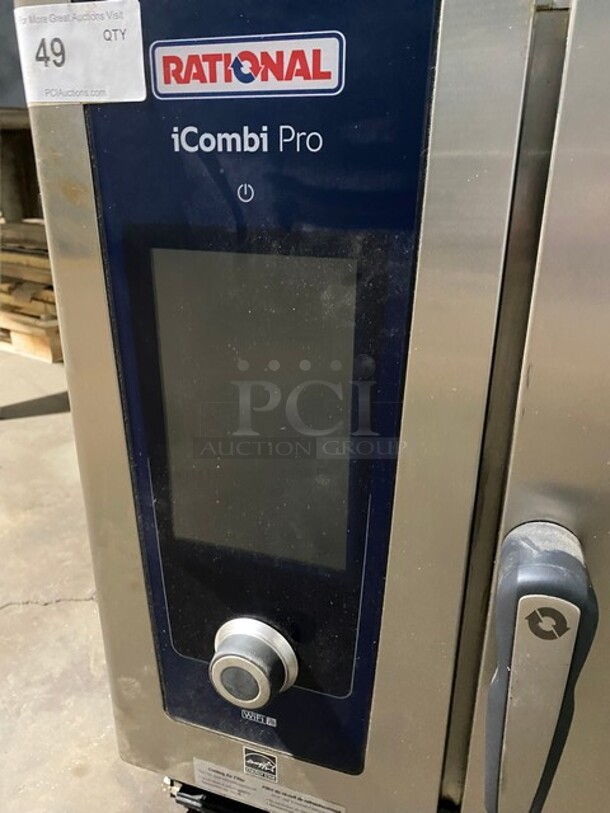BEAUTIFUL! 2021 LATE MODEL!  Rational Commercial Electric Powered iCombi Pro Combitherm Convection Oven! With View Through Door! All Stainless Steel! Model: LM100CE.AXXXX. - Image 7 of 7