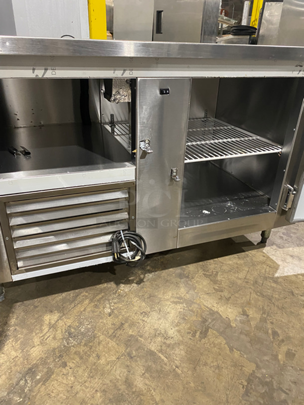 Universal Commercial 2 Door Lowboy/ Worktop Cooler! All Stainless Steel! On Legs! - Image 5 of 7