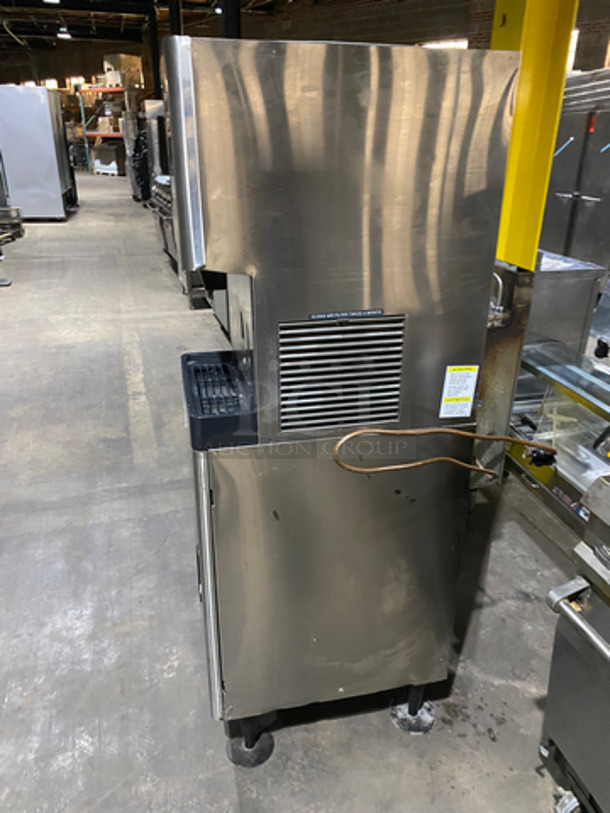 COOL! Hoshizaki Commercial Free Standing Ice Maker/Dispenser And Water Dispenser! All Stainless Steel! On Legs! Model: DCM-270BAH-OS SN: T02451H 115/120V 60HZ 1 Phase - Image 3 of 8