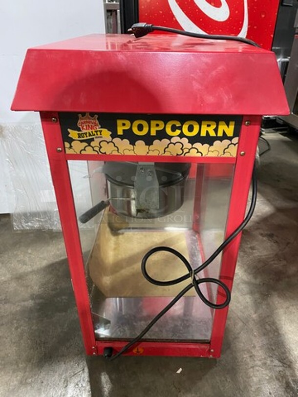 Carnival King Commercial Countertop Popcorn Machine! With 8 OZ Kettle! Glass All Around Showcase Style! Model: 382PM30R SN: 0390680 120V! Working When Removed!   - Image 2 of 12