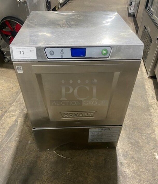 Hobart Commercial Undercounter Heavy Duty Dishwasher! All Stainless Steel! Model: LXEH SN: 231172757 120/208/240V 60HZ 1 Phase