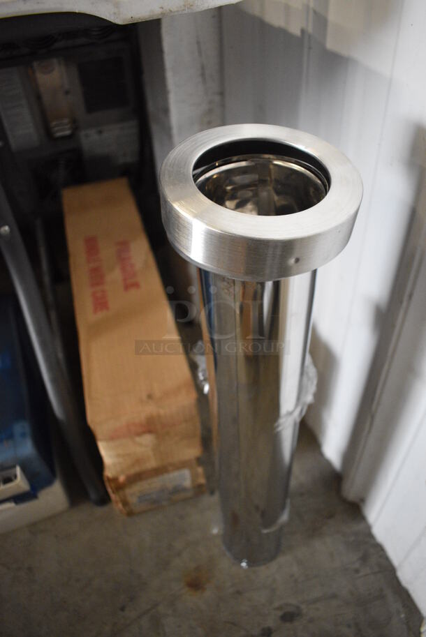 3 BRAND NEW IN BOX! Stainless Steel Cup Dispensers. 5x5x23. 3 Times Your Bid! - Image 1 of 4
