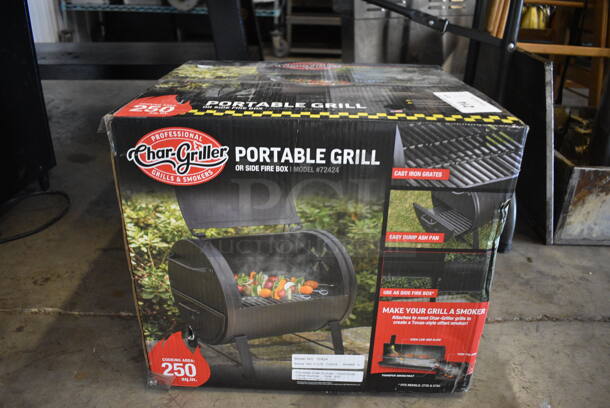 BRAND NEW IN BOX! Char-Griller Model 72424 Metal Portable Grill