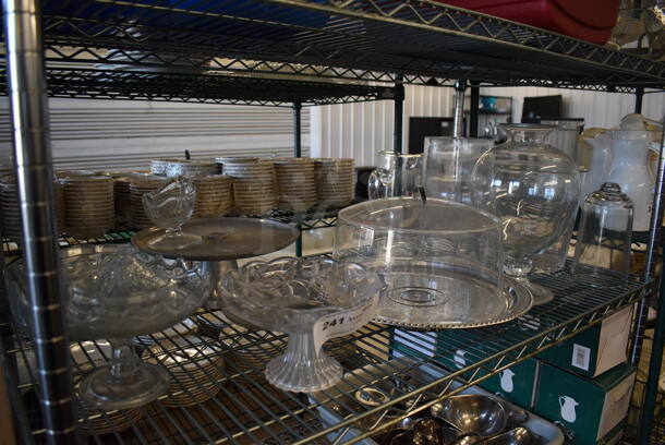 ALL ONE MONEY! Tier Lot of Various Items Including Glass Items  - Image 1 of 8