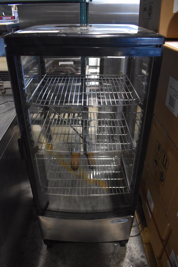 BRAND NEW SCRATCH AND DENT! KoolMore CDCU-3C-SS Metal Commercial Mini Cooler Merchandiser w/ Metal Racks. 110-120 Volts, 1 Phase. 17x16x39. Tested and Powers On But Temps at 46 Degrees