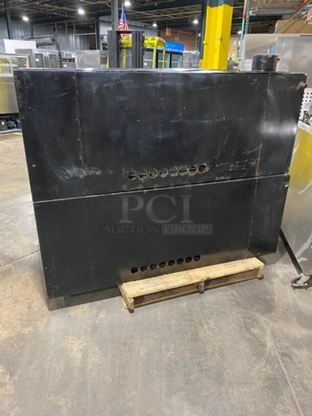 NICE! Bakers Pride Commercial Natural Gas Powered Double Deck 4 Pie Pizza/ Baking Oven! All Stainless Steel! With Legs! 2x Your Bid Makes One Unit! Model: DS805 - Image 4 of 12