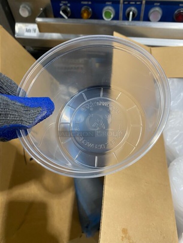 ALL ONE MONEY! WNA Clear Plastic To Go Food Containers! With Lids! - Image 5 of 6