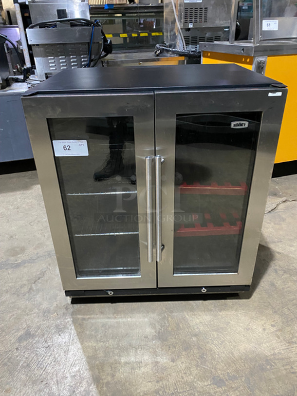 Summit Commercial Countertop 2 Door Beverage Cooler Merchandiser! With View Through Doors! With Metal And Poly Racks! 115V 60HZ