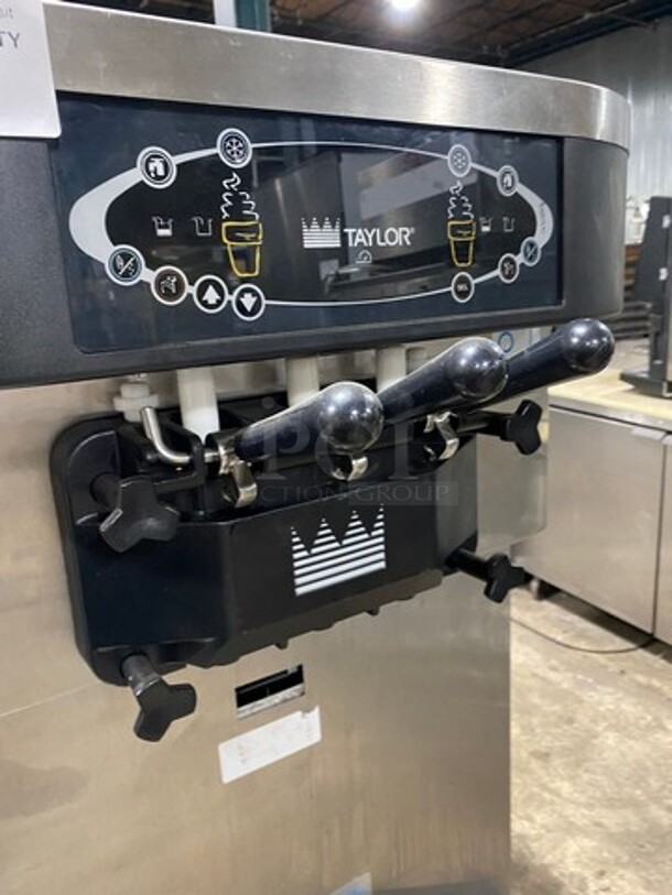 Taylor Crown Commercial 3 Handle Soft Serve Ice Cream Machine! All Stainless Steel! On Casters! Model: C72327 SN: M1070692 208/230V 60HZ 1 Phase - Image 7 of 10
