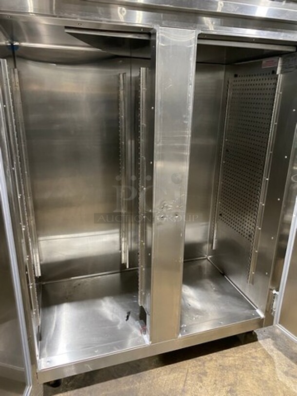 Continental Commercial 2 Door Reach In Freezer! Solid Stainless Steel! On Casters! Model: DL2FESS SN: 143B9271 115V 60HZ 1 Phase - Image 5 of 9
