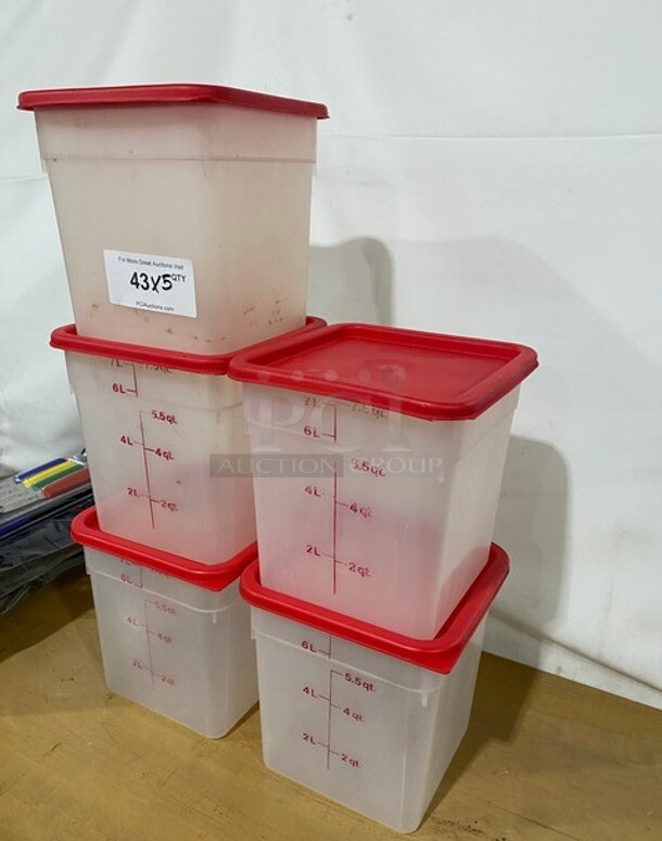 Cambro 8QT Cam Square Food Container! MODEL 8SFSPP! 5X Your Bid! - Image 2 of 5