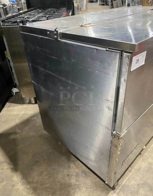 Beverage Air Single Side Access Milk Cooler! Stainless Steel! On Casters! Model: SM49N SN:5002900 115V 1PH - Image 2 of 7