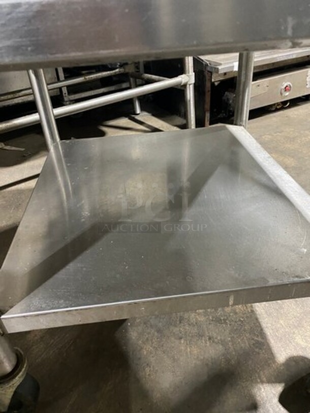 Solid Stainless Steel Work Top/ Prep Table! With Storage Space Underneath! On Casters! - Image 7 of 8