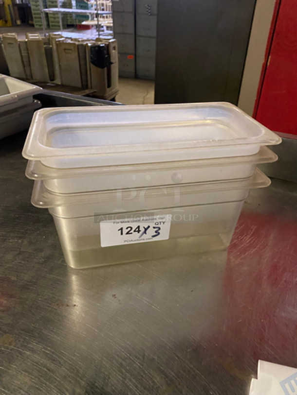 Cambro Clear Poly Food Storage Containers! 3x Your Bid!