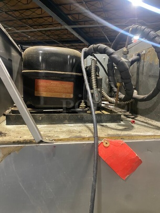 COOL! Delfield Commercial 3 Door Half Cooler Half Freezer Combo Unit! With Poly Coated Racks! All Stainless Steel! On Casters! - Image 10 of 11