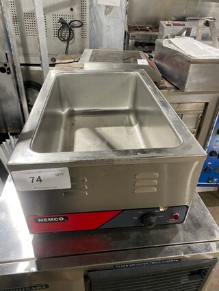 Nemco Commercial Countertop Single Well Food Warmer! All Stainless Steel! Model: 6055A SN: G120427! 120V!